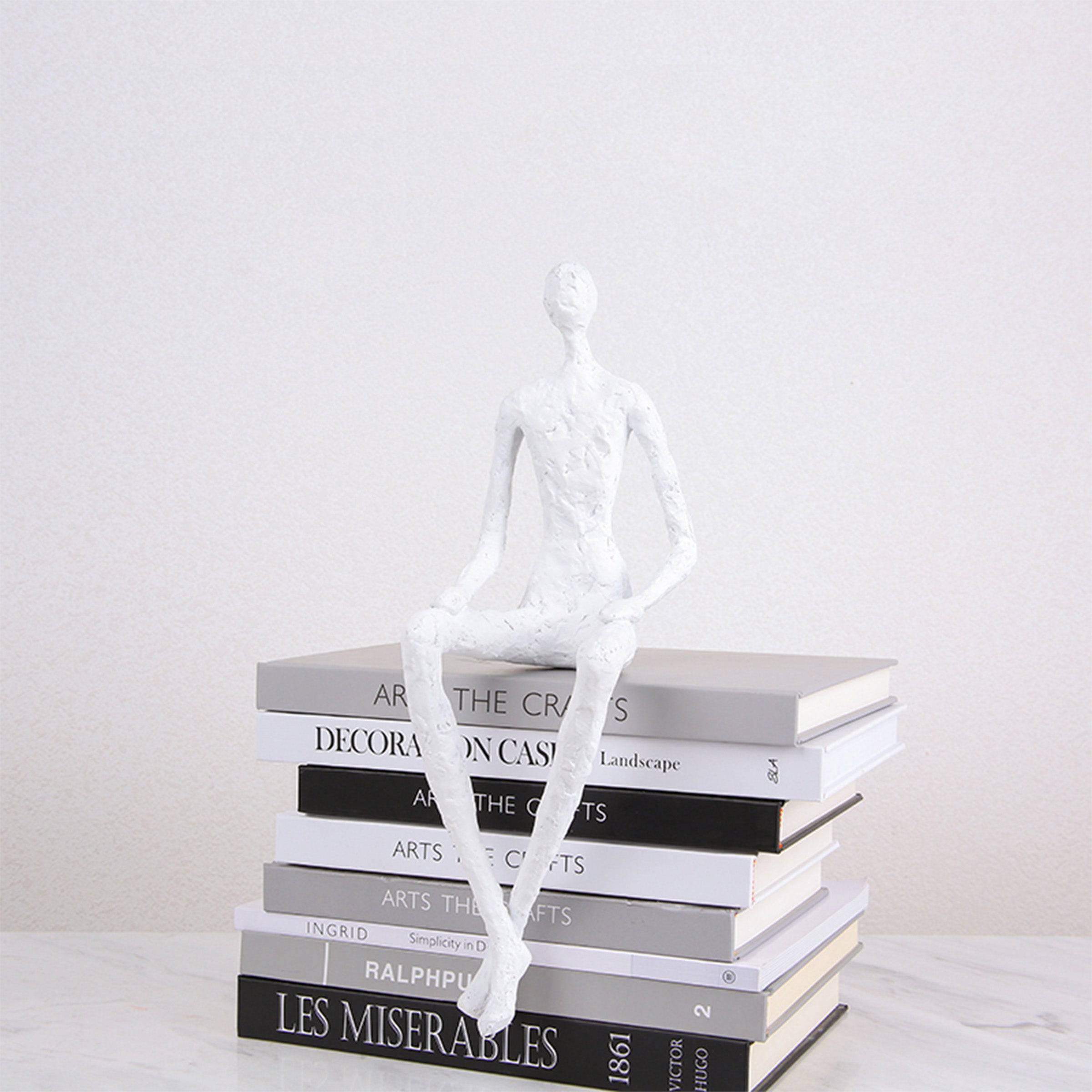 White Figure Resin  Decoration Fa-Sz2033B -  Home Decor Figurines | ديكور راتنج أبيض الشكل - ebarza Furniture UAE | Shop Modern Furniture in Abu Dhabi & Dubai - مفروشات ايبازرا في الامارات | تسوق اثاث عصري وديكورات مميزة في دبي وابوظبي