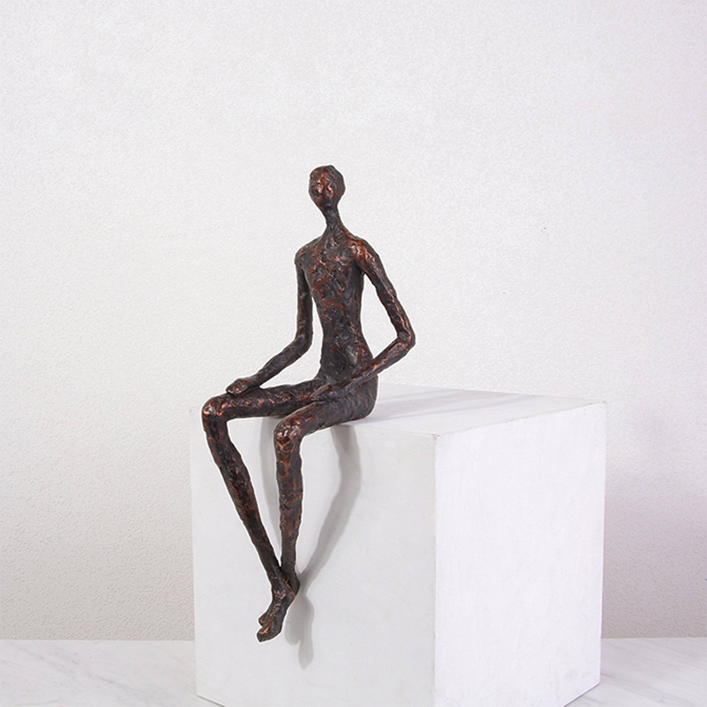 White Figure Resin  Decoration Fa-Sz2033B -  Home Decor Figurines | ديكور راتنج أبيض الشكل - ebarza Furniture UAE | Shop Modern Furniture in Abu Dhabi & Dubai - مفروشات ايبازرا في الامارات | تسوق اثاث عصري وديكورات مميزة في دبي وابوظبي