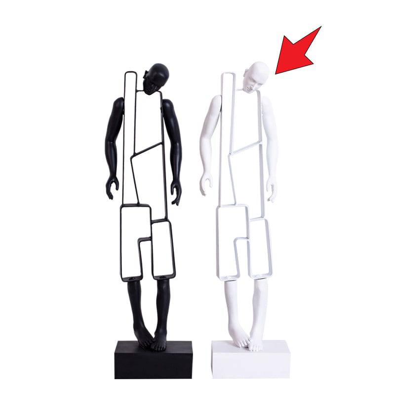 White Figure Resin Decoration Fc-Sz2025B -  Home Decor Figurines | زخرفة راتنج الشكل الأبيض - ebarza Furniture UAE | Shop Modern Furniture in Abu Dhabi & Dubai - مفروشات ايبازرا في الامارات | تسوق اثاث عصري وديكورات مميزة في دبي وابوظبي