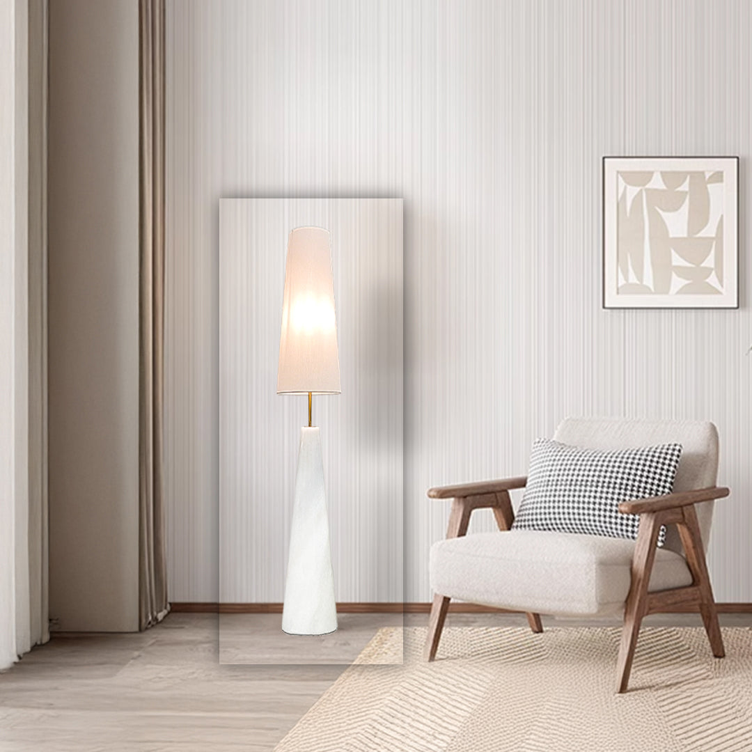 Pre-order 35 Days Delivery White Floor Lamp CY-LTD-1008-W -  Floor Lamps - ebarza Furniture UAE | Shop Modern Furniture in Abu Dhabi & Dubai - مفروشات ايبازرا في الامارات | تسوق اثاث عصري وديكورات مميزة في دبي وابوظبي