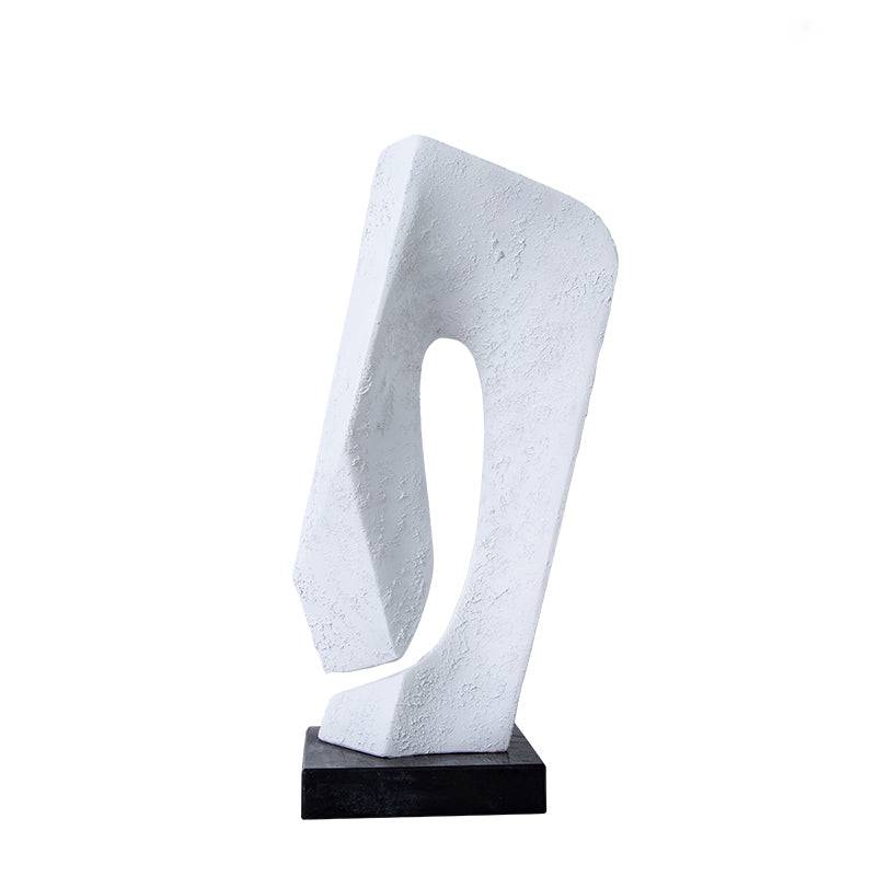 White Square Opening Resin Decoration Fb-Sz2041B -  Home Decor Figurines - ebarza Furniture UAE | Shop Modern Furniture in Abu Dhabi & Dubai - مفروشات ايبازرا في الامارات | تسوق اثاث عصري وديكورات مميزة في دبي وابوظبي