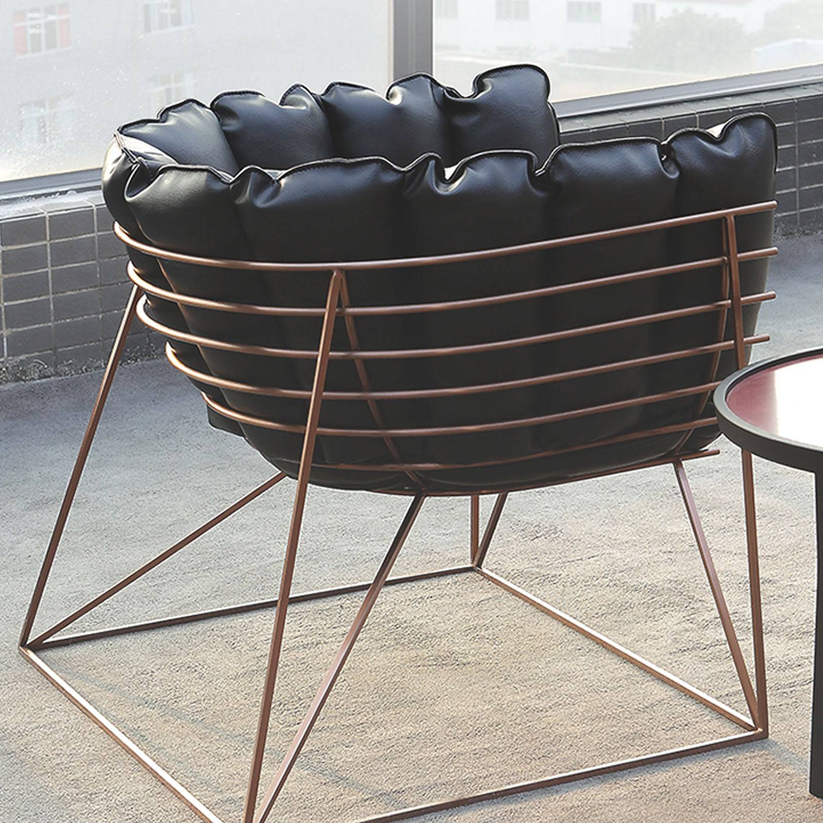 Wire  Lounge Chair  Lc023 -  Lounge Chairs | كرسي صالة سلك - ebarza Furniture UAE | Shop Modern Furniture in Abu Dhabi & Dubai - مفروشات ايبازرا في الامارات | تسوق اثاث عصري وديكورات مميزة في دبي وابوظبي