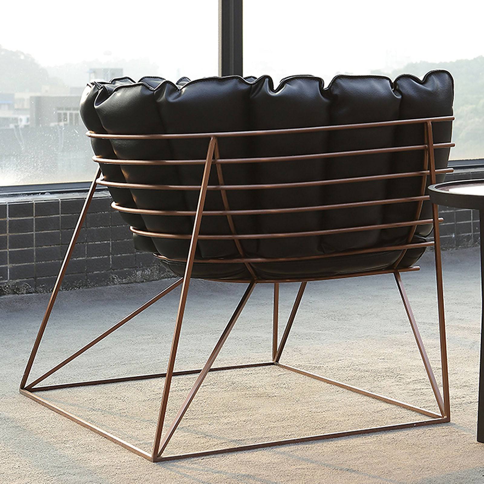 Wire  Lounge Chair  Lc023 -  Lounge Chairs - ebarza Furniture UAE | Shop Modern Furniture in Abu Dhabi & Dubai - مفروشات ايبازرا في الامارات | تسوق اثاث عصري وديكورات مميزة في دبي وابوظبي