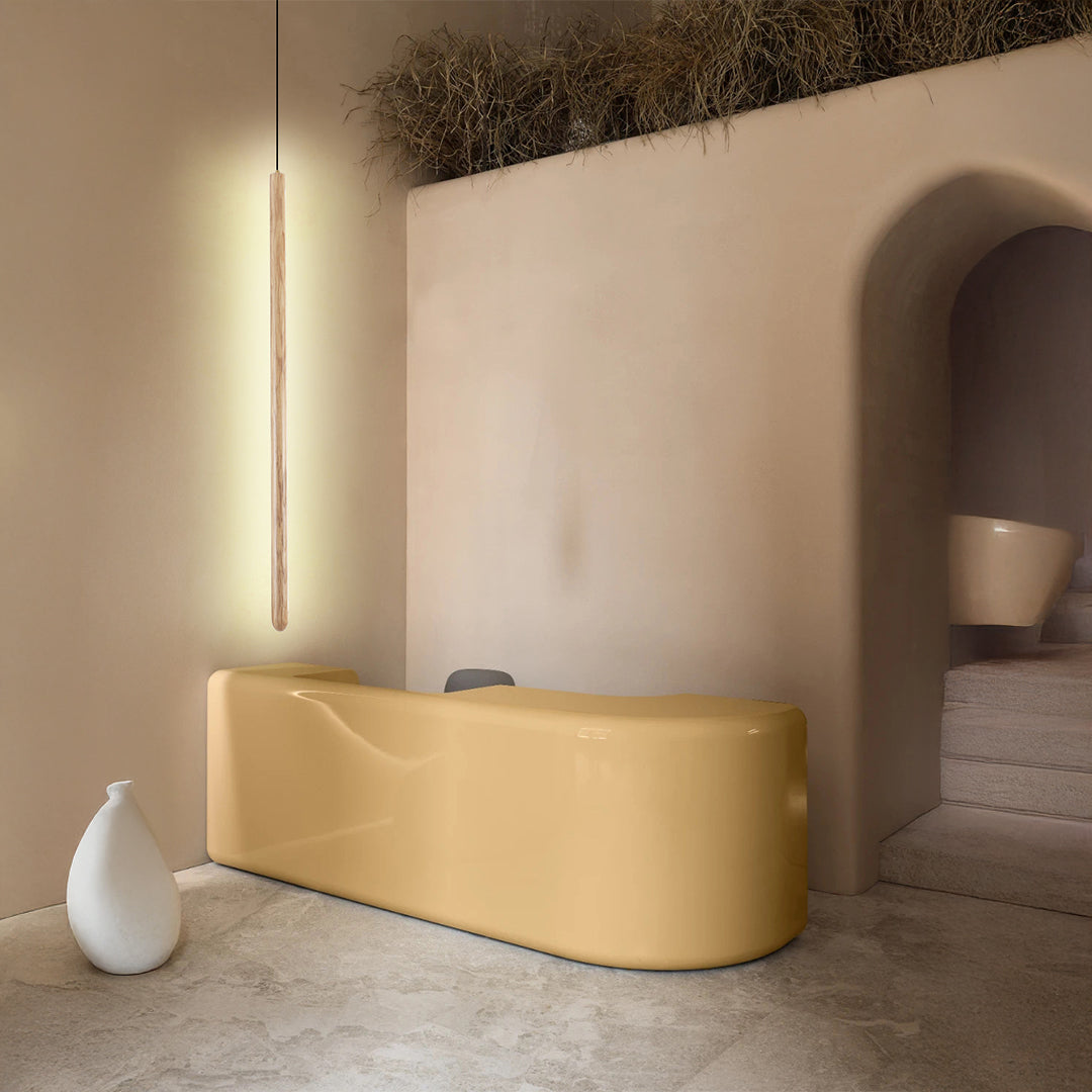 Wood Lustre  LED Linear Light Pendant Lamp - Ashwood MYCP-XTE-Ash -  Pendant Lamps - ebarza Furniture UAE | Shop Modern Furniture in Abu Dhabi & Dubai - مفروشات ايبازرا في الامارات | تسوق اثاث عصري وديكورات مميزة في دبي وابوظبي