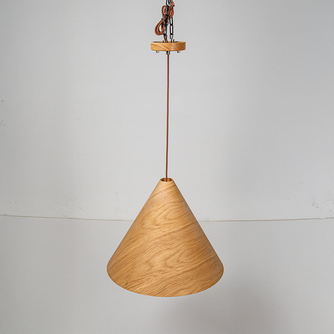Wood Wave Pendant Lamp - Natural Wood Color MYCP-DLB-XL -  Pendant Lamps - ebarza Furniture UAE | Shop Modern Furniture in Abu Dhabi & Dubai - مفروشات ايبازرا في الامارات | تسوق اثاث عصري وديكورات مميزة في دبي وابوظبي