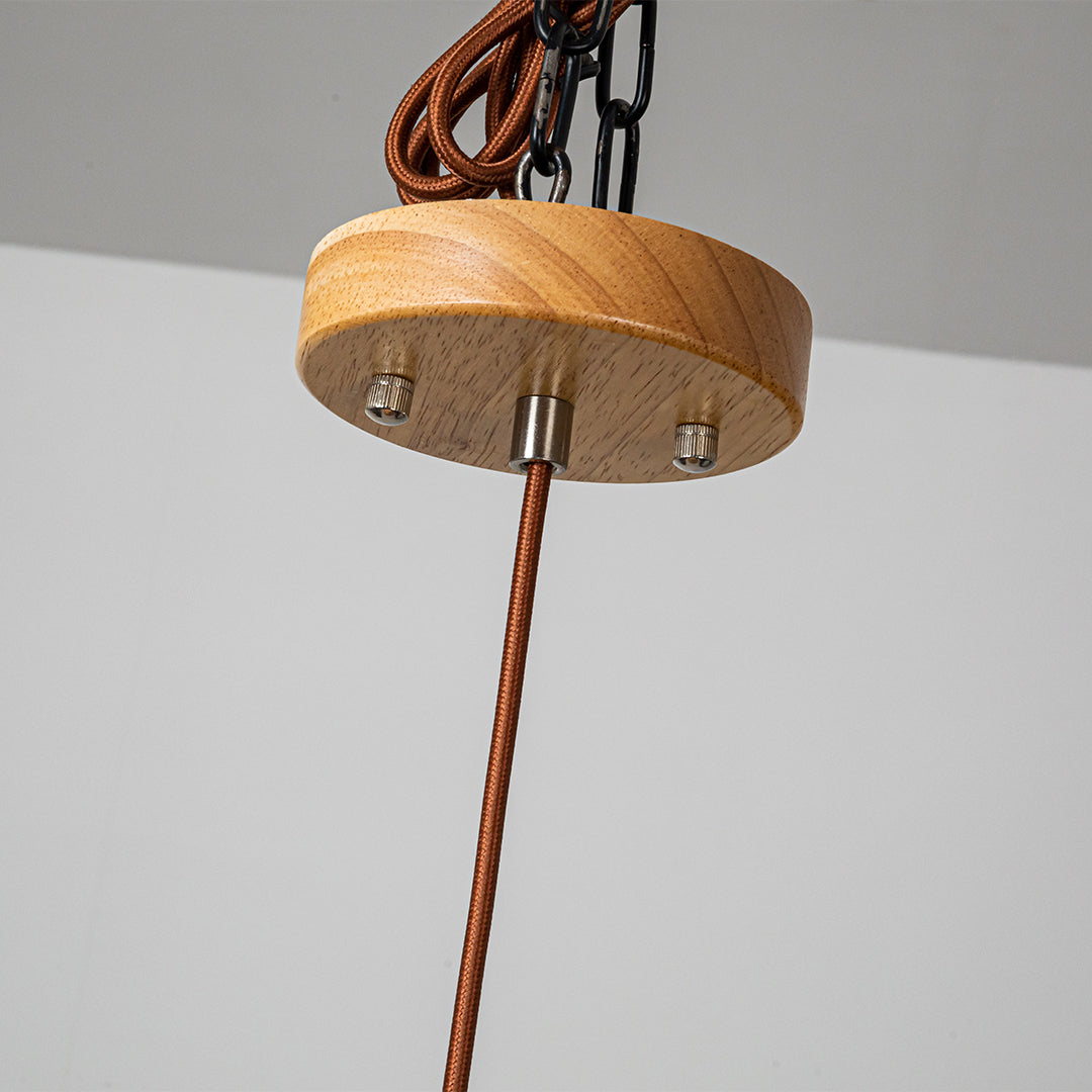 Wood Wave Pendant Lamp - Natural Wood Color MYCP-DLB-XL -  Pendant Lamps - ebarza Furniture UAE | Shop Modern Furniture in Abu Dhabi & Dubai - مفروشات ايبازرا في الامارات | تسوق اثاث عصري وديكورات مميزة في دبي وابوظبي