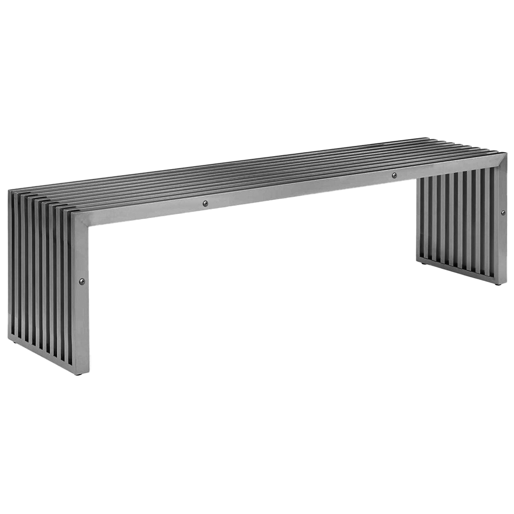 Mid Century Stainless Bench Psh-48-B -  Benches - ebarza Furniture UAE | Shop Modern Furniture in Abu Dhabi & Dubai - مفروشات ايبازرا في الامارات | تسوق اثاث عصري وديكورات مميزة في دبي وابوظبي