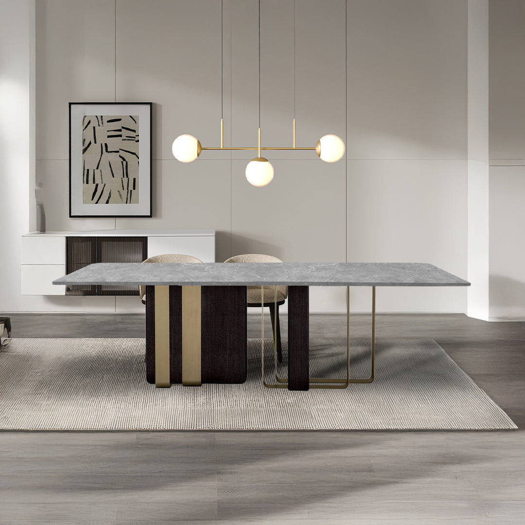 Jura Rectangular 220cm Table Tg-490 -  Dining Tables - ebarza Furniture UAE | Shop Modern Furniture in Abu Dhabi & Dubai - مفروشات ايبازرا في الامارات | تسوق اثاث عصري وديكورات مميزة في دبي وابوظبي