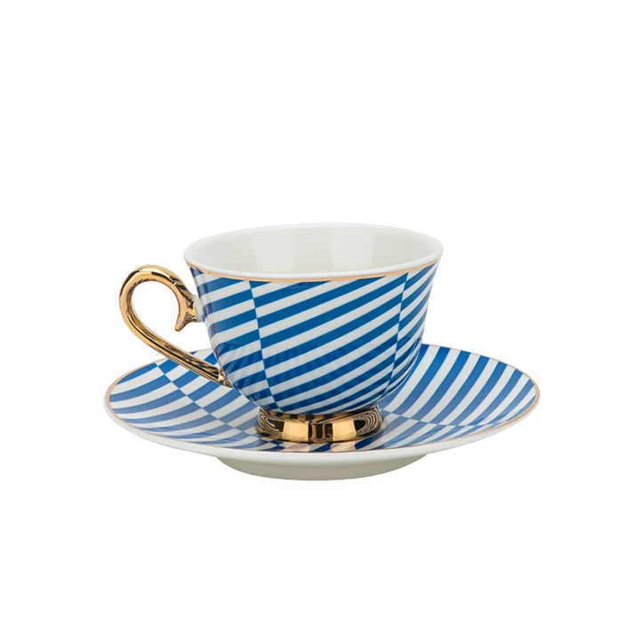 Karaca Sailor 2 Person Coffee Cup Set 153.01.01.4105 -  Coffee Sets - ebarza Furniture UAE | Shop Modern Furniture in Abu Dhabi & Dubai - مفروشات ايبازرا في الامارات | تسوق اثاث عصري وديكورات مميزة في دبي وابوظبي