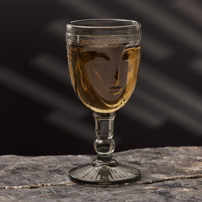 Karaca Visage Goblet Khaki 260 ml 153.03.08.2417 -  Drinkware | كأس كاراجا فيساج كاكي 260 مل - ebarza Furniture UAE | Shop Modern Furniture in Abu Dhabi & Dubai - مفروشات ايبازرا في الامارات | تسوق اثاث عصري وديكورات مميزة في دبي وابوظبي