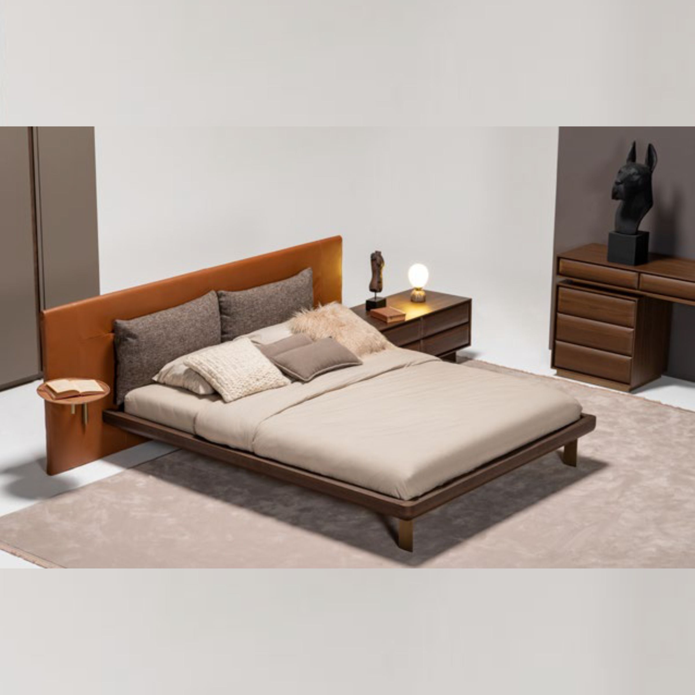 Era King Size Bedstead Era-Bed -  Bedsteads | سرير بحجم كينج من إيرا - ebarza Furniture UAE | Shop Modern Furniture in Abu Dhabi & Dubai - مفروشات ايبازرا في الامارات | تسوق اثاث عصري وديكورات مميزة في دبي وابوظبي