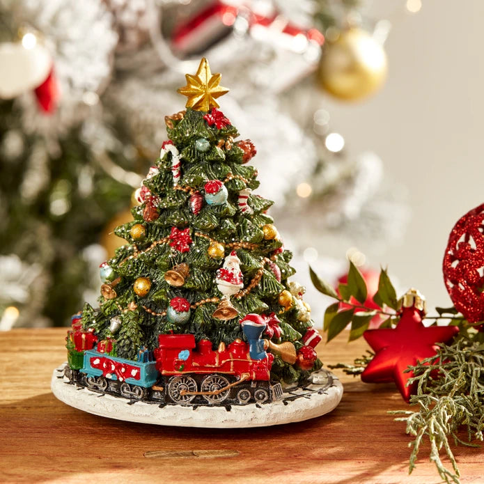 Karaca Home New Year Tree Musical Christmas Object 15Cm 300.21.02.0310 -  Home Decor Figurines | كاراجا هوم شجرة عيد الميلاد الموسيقية شجرة رأس السنة الجديدة 15 سم - ebarza Furniture UAE | Shop Modern Furniture in Abu Dhabi & Dubai - مفروشات ايبازرا في الامارات | تسوق اثاث عصري وديكورات مميزة في دبي وابوظبي