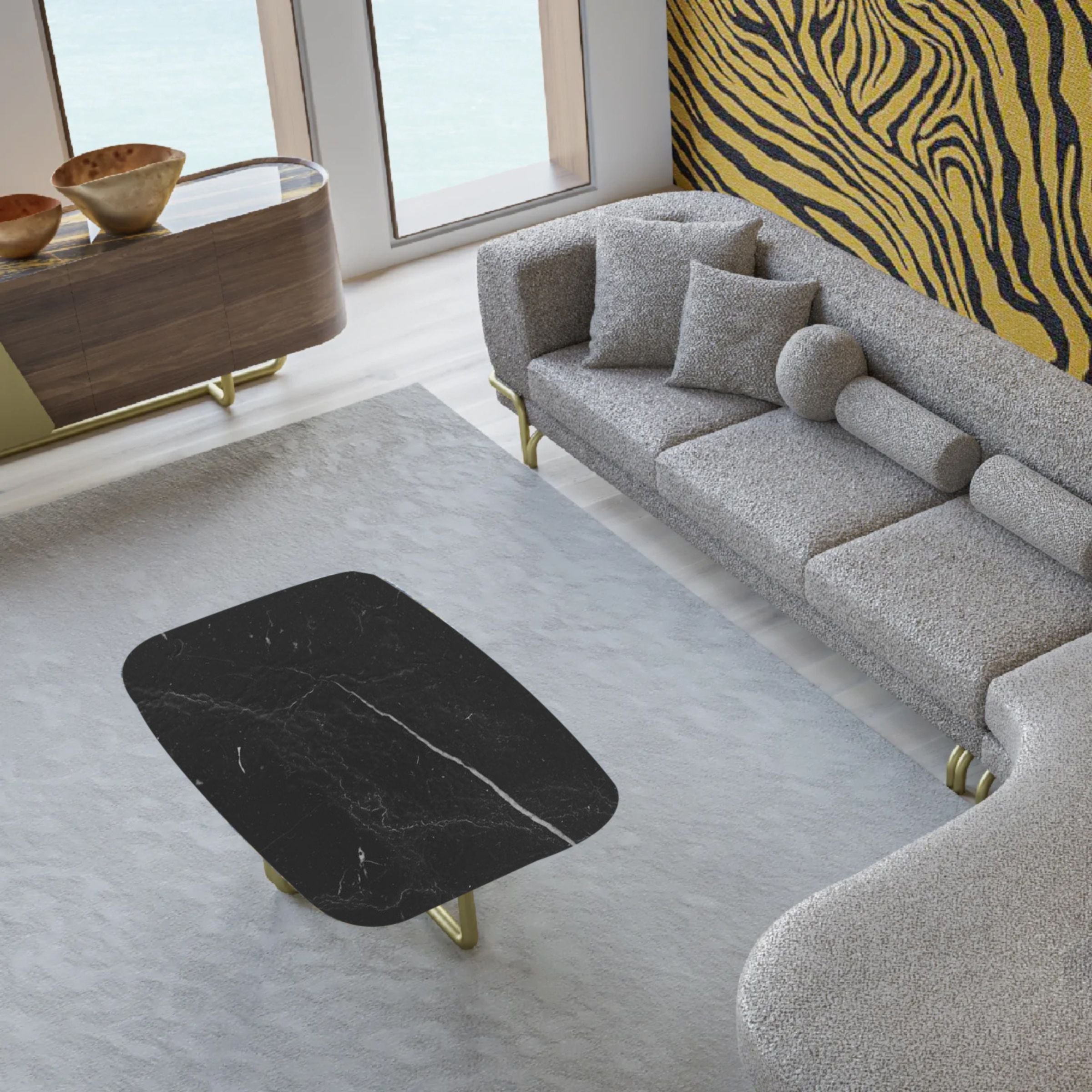 Giallo Center Table Giloct-049-Black -  Coffee Tables | طاولة وسط من جيالو - ebarza Furniture UAE | Shop Modern Furniture in Abu Dhabi & Dubai - مفروشات ايبازرا في الامارات | تسوق اثاث عصري وديكورات مميزة في دبي وابوظبي