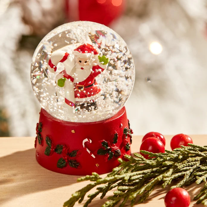 Karaca Home Santa With Candy Christmas Snow Globe 300.21.02.0315 -  Home Decor Figurines | كاراجا هوم سانتا عيد الميلاد سنو غلوب - ebarza Furniture UAE | Shop Modern Furniture in Abu Dhabi & Dubai - مفروشات ايبازرا في الامارات | تسوق اثاث عصري وديكورات مميزة في دبي وابوظبي