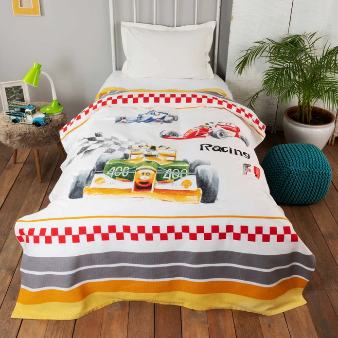 Karaca Home Young Formula Single 100% Cotton Pique  200.20.01.0146 -  Bedding | كاراجا تركيبة منزلية صغيرة مفردة 100٪ قطن بيكيه - ebarza Furniture UAE | Shop Modern Furniture in Abu Dhabi & Dubai - مفروشات ايبازرا في الامارات | تسوق اثاث عصري وديكورات مميزة في دبي وابوظبي