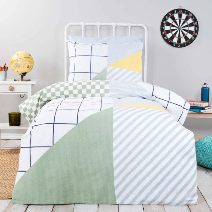 Karaca Home Young Parker Single 100% Cotton Pique 200.20.01.0149 -  Bedding | كاراجا هوم يونغ باركر مفرد 100٪ قطن بيكيه - ebarza Furniture UAE | Shop Modern Furniture in Abu Dhabi & Dubai - مفروشات ايبازرا في الامارات | تسوق اثاث عصري وديكورات مميزة في دبي وابوظبي