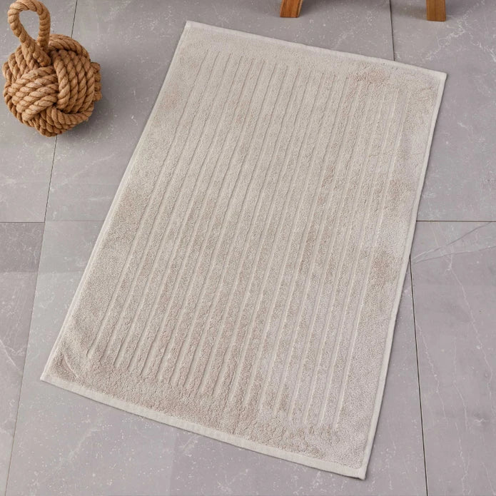 Karaca Nautica Home Bow Beige Foot Towel 180.01.01.0672 -  Bath Mats | منشفة قدم كاراجا نوتيكا هوم بيج - ebarza Furniture UAE | Shop Modern Furniture in Abu Dhabi & Dubai - مفروشات ايبازرا في الامارات | تسوق اثاث عصري وديكورات مميزة في دبي وابوظبي