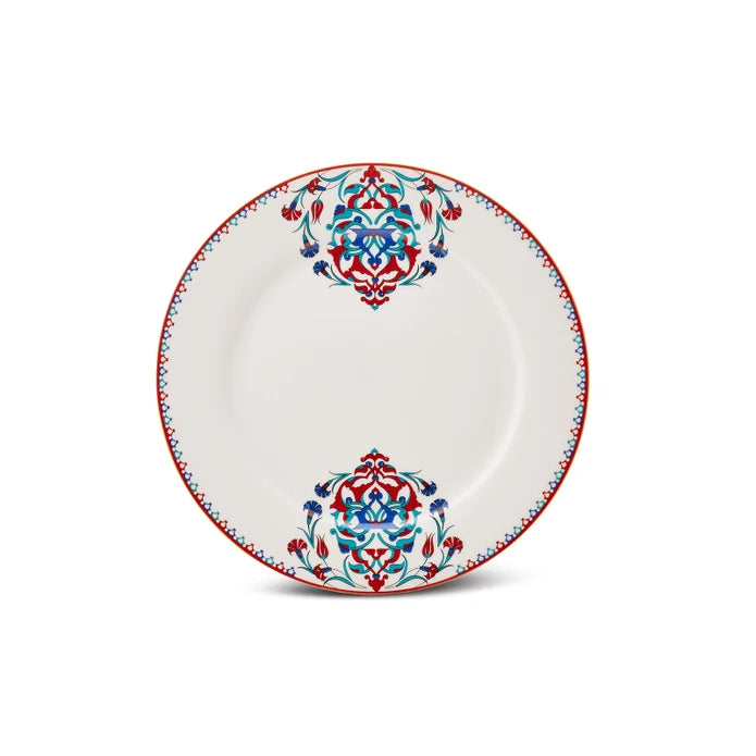 Karaca Nakkaş 24 Pcs Porcelain Dinnerware Set for 6 Persons 153.03.06.9241 -  Dinnerware Sets | طقم أواني عشاء بورسلين 24 قطعة من أراكا ناكاس لـ 6 أشخاص - ebarza Furniture UAE | Shop Modern Furniture in Abu Dhabi & Dubai - مفروشات ايبازرا في الامارات | تسوق اثاث عصري وديكورات مميزة في دبي وابوظبي