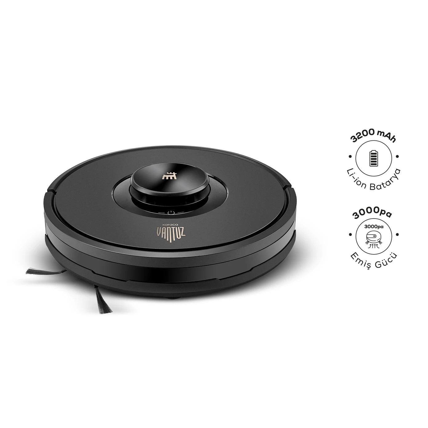 Karaca Vantuz Off-Road Rs007 2 In 1 Mop And Vacuum Robot Vacuum Cleaner 153.03.08.2891 -  Kitchen Appliances - ebarza Furniture UAE | Shop Modern Furniture in Abu Dhabi & Dubai - مفروشات ايبازرا في الامارات | تسوق اثاث عصري وديكورات مميزة في دبي وابوظبي