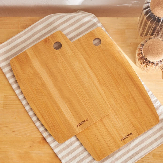 Karaca Bade Set of 2 Cutting Board 153.03.09.0015 -  Cutting Boards | طقم 2 لوح تقطيع كاراجا بيد - ebarza Furniture UAE | Shop Modern Furniture in Abu Dhabi & Dubai - مفروشات ايبازرا في الامارات | تسوق اثاث عصري وديكورات مميزة في دبي وابوظبي