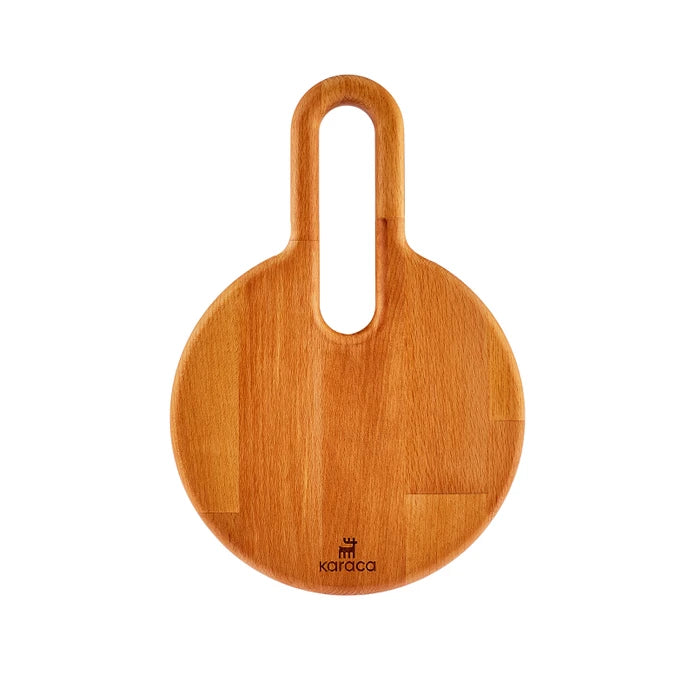 Karaca Urban wood Round Cutting Board Small 153.03.09.0126 -  Cutting Boards | لوح تقطيع دائري خشبي من كاراجا صغير الحجم - ebarza Furniture UAE | Shop Modern Furniture in Abu Dhabi & Dubai - مفروشات ايبازرا في الامارات | تسوق اثاث عصري وديكورات مميزة في دبي وابوظبي