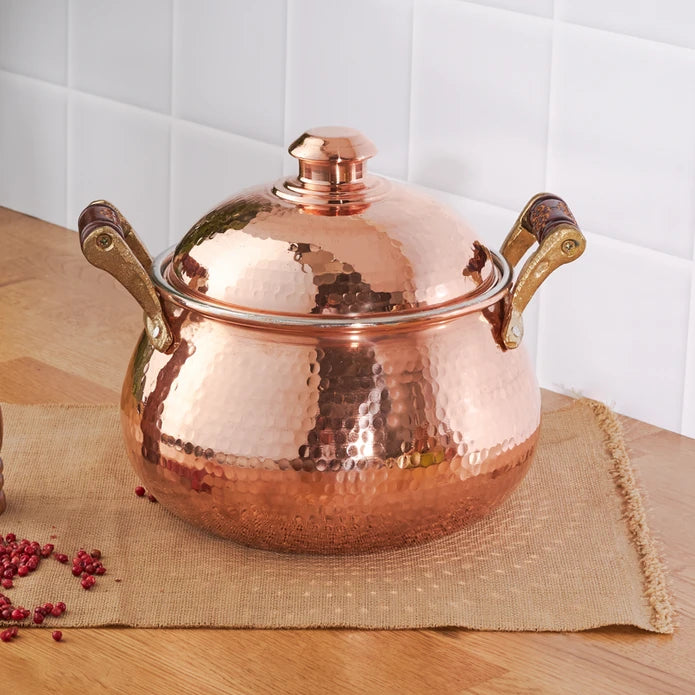 Karaca Mesopotamia Copper 20 Cm Cup Pot 153.03.08.0064 -  Cookware Sets - ebarza Furniture UAE | Shop Modern Furniture in Abu Dhabi & Dubai - مفروشات ايبازرا في الامارات | تسوق اثاث عصري وديكورات مميزة في دبي وابوظبي