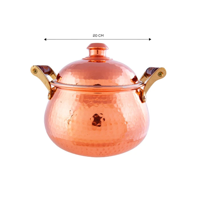 Karaca Mesopotamia Copper 20 Cm Cup Pot 153.03.08.0064 -  Cookware Sets - ebarza Furniture UAE | Shop Modern Furniture in Abu Dhabi & Dubai - مفروشات ايبازرا في الامارات | تسوق اثاث عصري وديكورات مميزة في دبي وابوظبي