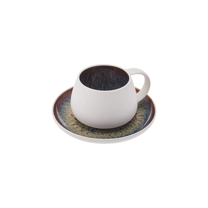 Karaca New Galactic 2 Person Teacup Set 153.03.06.5139 -  Coffee Sets | طقم فناجين شاي كاراجا نيو جالاكتيك لشخصين - ebarza Furniture UAE | Shop Modern Furniture in Abu Dhabi & Dubai - مفروشات ايبازرا في الامارات | تسوق اثاث عصري وديكورات مميزة في دبي وابوظبي