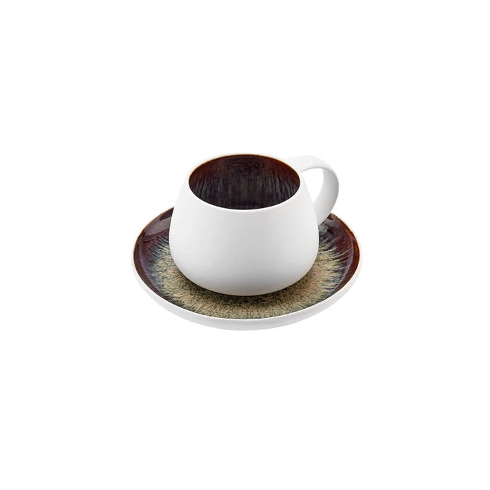 Karaca New Galactic 2 Person Teacup Set 153.03.06.5139 -  Coffee Sets | طقم فناجين شاي كاراجا نيو جالاكتيك لشخصين - ebarza Furniture UAE | Shop Modern Furniture in Abu Dhabi & Dubai - مفروشات ايبازرا في الامارات | تسوق اثاث عصري وديكورات مميزة في دبي وابوظبي