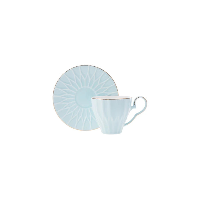 Karaca Corvus Pink Blue 2 Person Teacup 220 ml 153.03.06.6999 -  Coffee Sets | كاراجا كورفوس بينك بلو 2 شخص كوب شاي 220 مل - ebarza Furniture UAE | Shop Modern Furniture in Abu Dhabi & Dubai - مفروشات ايبازرا في الامارات | تسوق اثاث عصري وديكورات مميزة في دبي وابوظبي