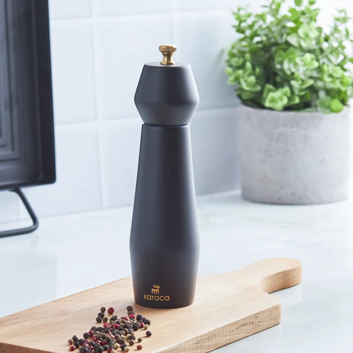 Karaca Joyful Black Spice Mill 20 Cm 153.03.06.7160 -  Spice Sets | مطحنة بهارات سوداء من كاراجا 20 سم - ebarza Furniture UAE | Shop Modern Furniture in Abu Dhabi & Dubai - مفروشات ايبازرا في الامارات | تسوق اثاث عصري وديكورات مميزة في دبي وابوظبي