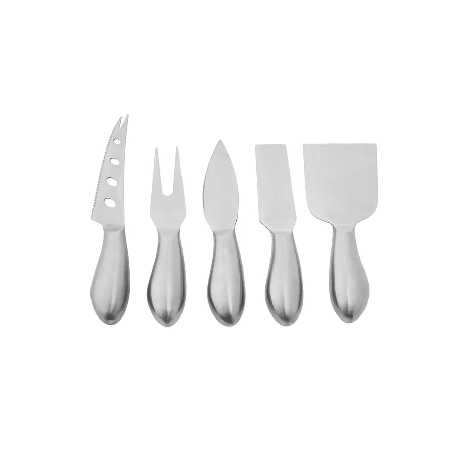 Karaca Fontina 5 Piece Cheese Knife Set 153.03.08.2163 -  Kitchen Knives | طقم سكاكين جبن كاراجا فونتينا 5 قطع - ebarza Furniture UAE | Shop Modern Furniture in Abu Dhabi & Dubai - مفروشات ايبازرا في الامارات | تسوق اثاث عصري وديكورات مميزة في دبي وابوظبي