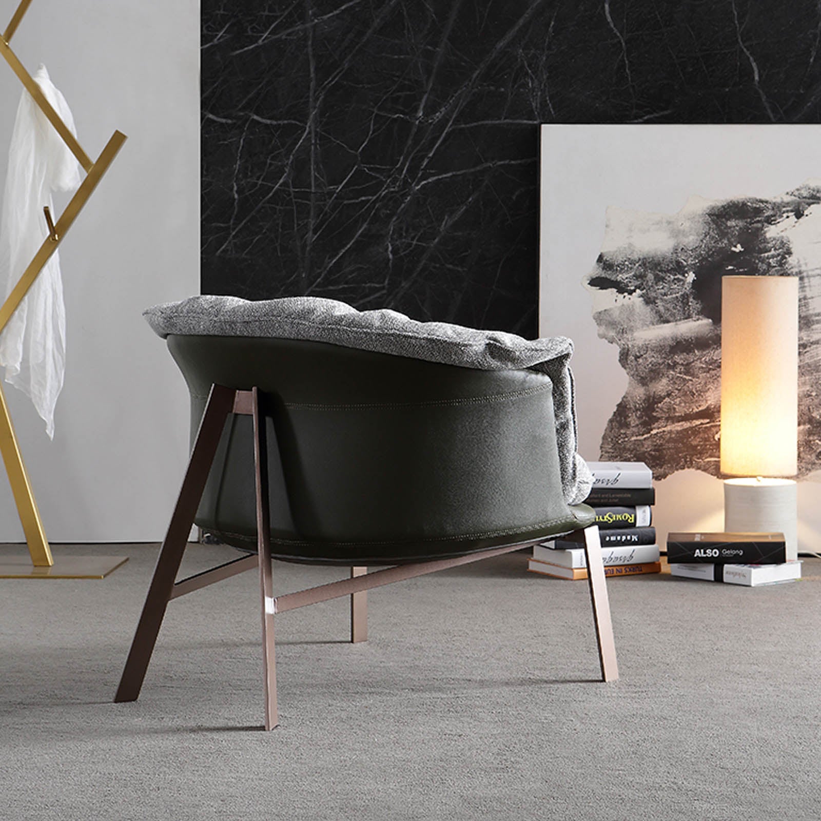 Parma Lounge Chair Lc036 -  Lounge Chairs - ebarza Furniture UAE | Shop Modern Furniture in Abu Dhabi & Dubai - مفروشات ايبازرا في الامارات | تسوق اثاث عصري وديكورات مميزة في دبي وابوظبي