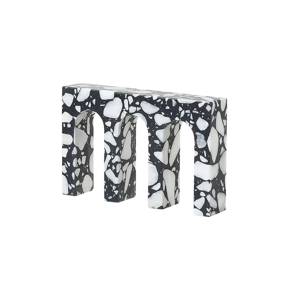 3 Arch Terrazzo Décor Fb-T2212A -  Home Decor Figurines | 3- قوس تيرازو ديكو - ebarza Furniture UAE | Shop Modern Furniture in Abu Dhabi & Dubai - مفروشات ايبازرا في الامارات | تسوق اثاث عصري وديكورات مميزة في دبي وابوظبي