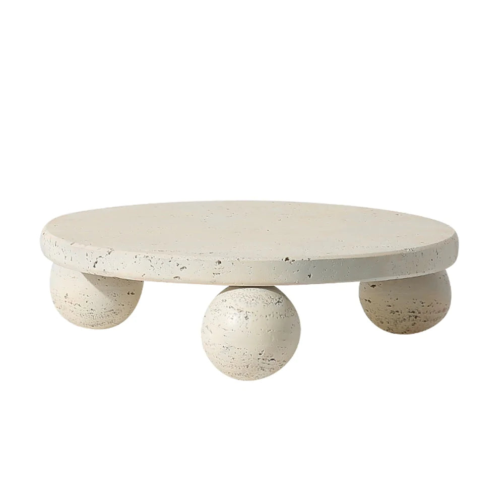 Beige Resin Pedestal - B Fc-Sz2187B -  Trays | قاعدة من الراتنج البيج - ب - ebarza Furniture UAE | Shop Modern Furniture in Abu Dhabi & Dubai - مفروشات ايبازرا في الامارات | تسوق اثاث عصري وديكورات مميزة في دبي وابوظبي