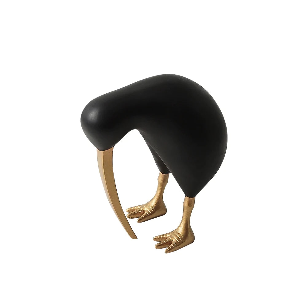 Black & Gold Kiwi Fc-Sz22012 -  Home Decor Figurines | كيوي أسود وذهبي - ebarza Furniture UAE | Shop Modern Furniture in Abu Dhabi & Dubai - مفروشات ايبازرا في الامارات | تسوق اثاث عصري وديكورات مميزة في دبي وابوظبي