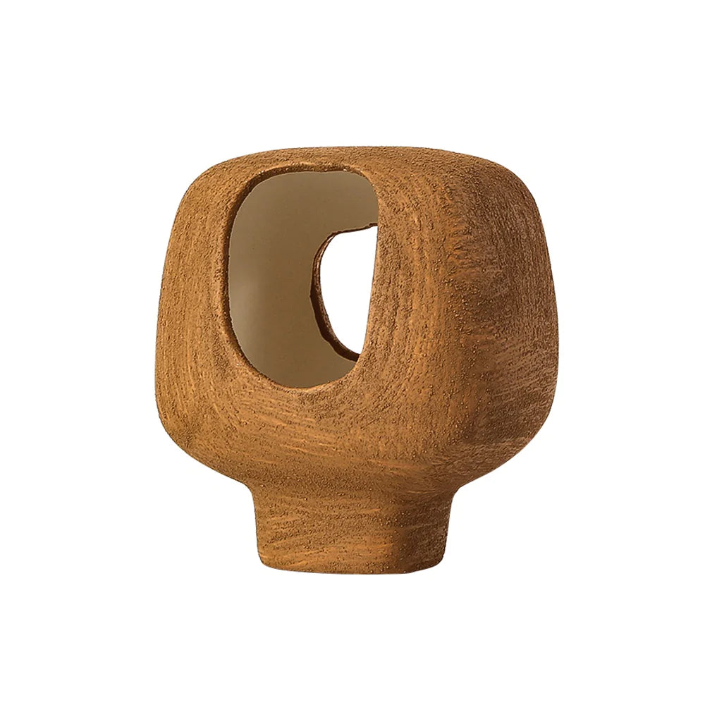 Ochre Ceramic Abstract Décor Fd-D22066A -  Home Decor Figurines | ديكور من السيراميك المجرد - ebarza Furniture UAE | Shop Modern Furniture in Abu Dhabi & Dubai - مفروشات ايبازرا في الامارات | تسوق اثاث عصري وديكورات مميزة في دبي وابوظبي