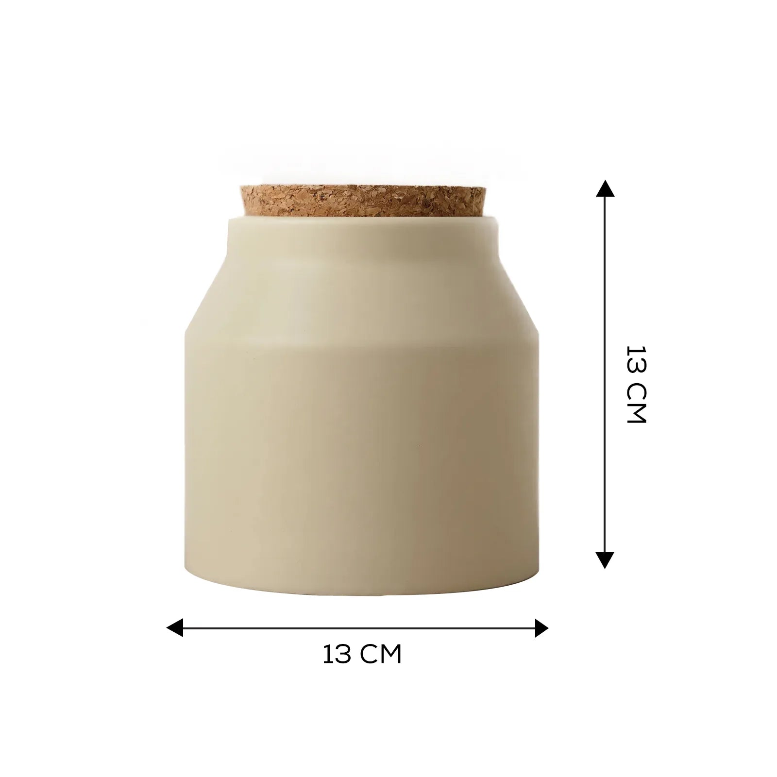 Karaca Cook Life Jar Stoneware Bone White 500 Ml 153.03.06.2308 -  Spice Sets | كاراجا كوك لايف جرة حجرية عظام بيضاء 500 مل - ebarza Furniture UAE | Shop Modern Furniture in Abu Dhabi & Dubai - مفروشات ايبازرا في الامارات | تسوق اثاث عصري وديكورات مميزة في دبي وابوظبي