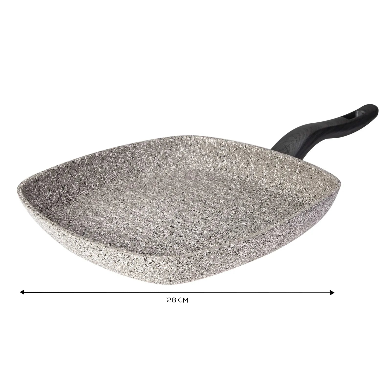 Karaca Dark Silver Bio Granite 28 Cm Grill Pan 153.03.08.0005 -  Cookware Sets | مقلاة شوي كاراجا بيو جرانيت 28 سم باللون الفضي الداكن - ebarza Furniture UAE | Shop Modern Furniture in Abu Dhabi & Dubai - مفروشات ايبازرا في الامارات | تسوق اثاث عصري وديكورات مميزة في دبي وابوظبي