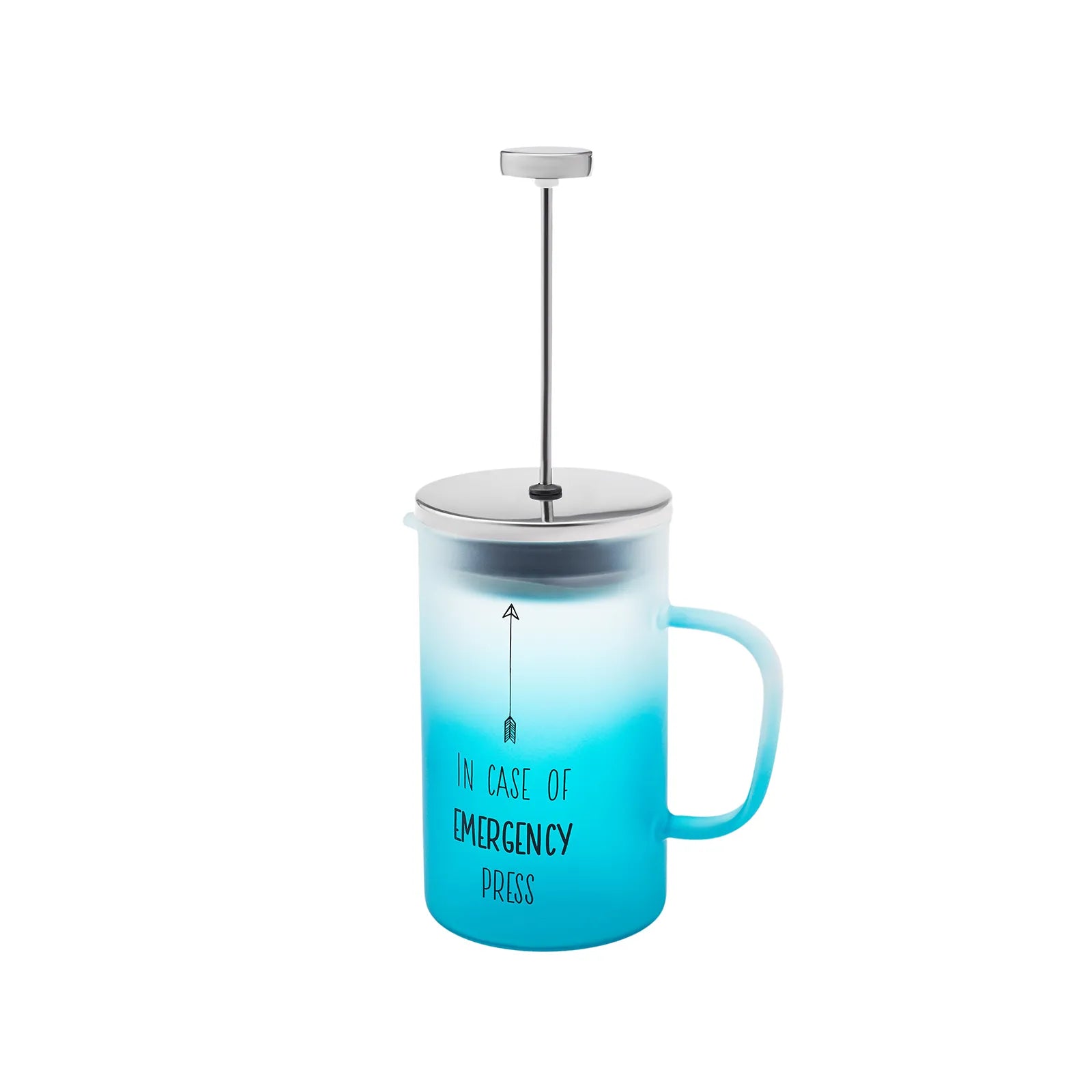 Karaca Emergency Frenchpress Blue 600 Ml 153.03.08.1776 -  Kitchen Appliances | مكبس طوارئ فرنسي من كاراجا باللون الازرق 600 مل - ebarza Furniture UAE | Shop Modern Furniture in Abu Dhabi & Dubai - مفروشات ايبازرا في الامارات | تسوق اثاث عصري وديكورات مميزة في دبي وابوظبي