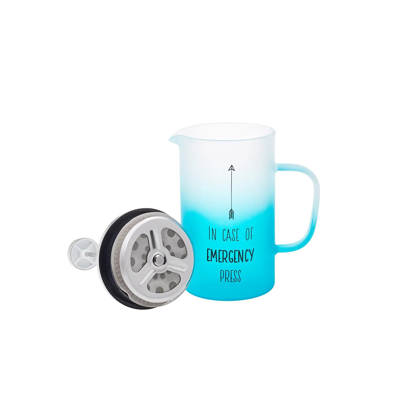 Karaca Emergency Frenchpress Blue 600 Ml 153.03.08.1776 -  Kitchen Appliances | مكبس طوارئ فرنسي من كاراجا باللون الازرق 600 مل - ebarza Furniture UAE | Shop Modern Furniture in Abu Dhabi & Dubai - مفروشات ايبازرا في الامارات | تسوق اثاث عصري وديكورات مميزة في دبي وابوظبي