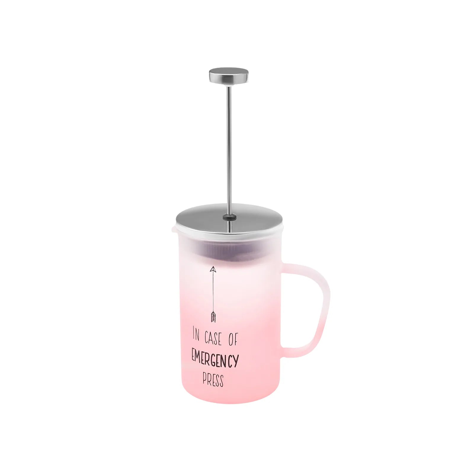 Karaca Emergency Frenchpress Pink 600 Ml 153.03.08.1773 -  Kitchen Appliances | مكبس طوارئ فرنسي من كاراجا ، زهري ، 600 مل - ebarza Furniture UAE | Shop Modern Furniture in Abu Dhabi & Dubai - مفروشات ايبازرا في الامارات | تسوق اثاث عصري وديكورات مميزة في دبي وابوظبي