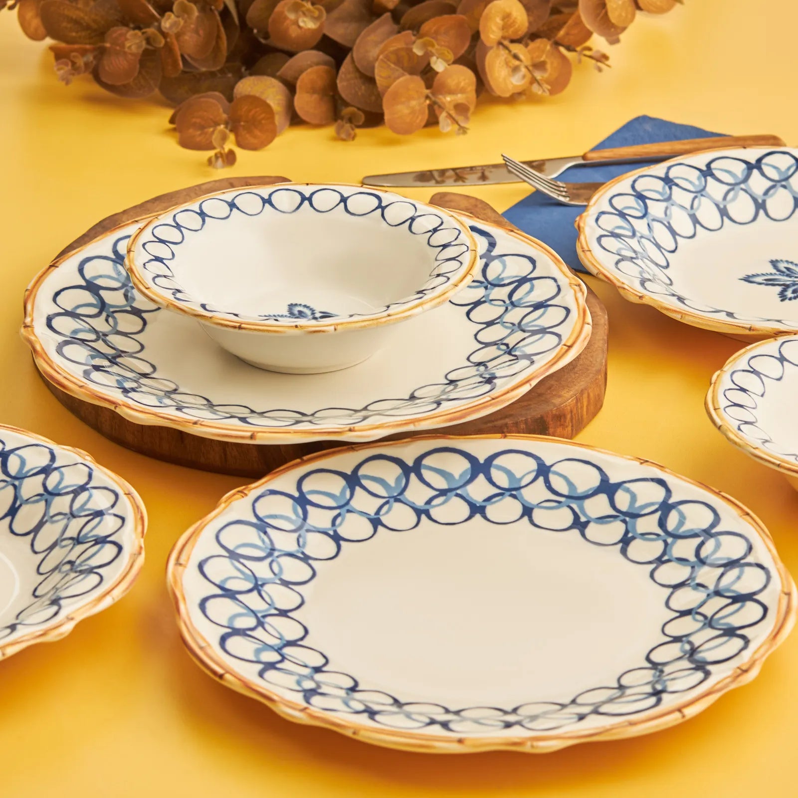 Karaca Fiona 18 Pieces 6 Person Dinnerware 153.03.06.7886 -  Dinnerware Sets | طقم عشاء كاراجا فيونا 18 قطعة 6 اشخاص - ebarza Furniture UAE | Shop Modern Furniture in Abu Dhabi & Dubai - مفروشات ايبازرا في الامارات | تسوق اثاث عصري وديكورات مميزة في دبي وابوظبي