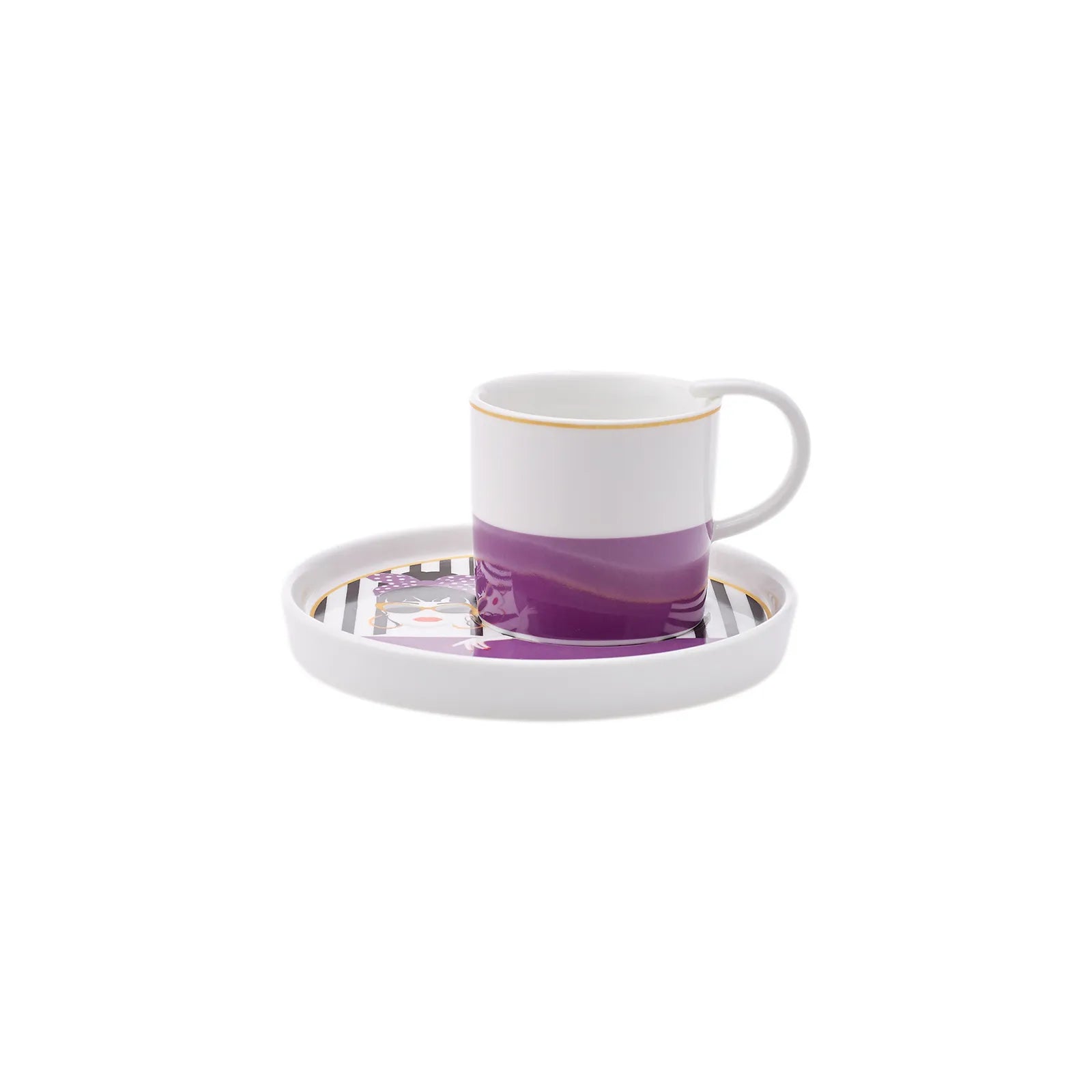 Karaca Girlish Set Of 6 Coffee Cups 100 Ml 153.03.06.6226 -  Coffee Sets | كاراجا جيرليش مجموعة 6 فناجين قهوة 100 مل - ebarza Furniture UAE | Shop Modern Furniture in Abu Dhabi & Dubai - مفروشات ايبازرا في الامارات | تسوق اثاث عصري وديكورات مميزة في دبي وابوظبي