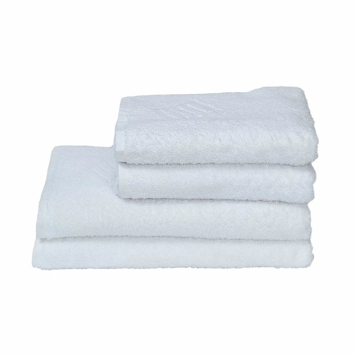 Karaca Home Blanco 4 Pcs White Turkish Bath Set 200.20.01.0591 -  Towels | طقم حمام كاراجا هوم بلانكو 4 قطع أبيض تركي - ebarza Furniture UAE | Shop Modern Furniture in Abu Dhabi & Dubai - مفروشات ايبازرا في الامارات | تسوق اثاث عصري وديكورات مميزة في دبي وابوظبي