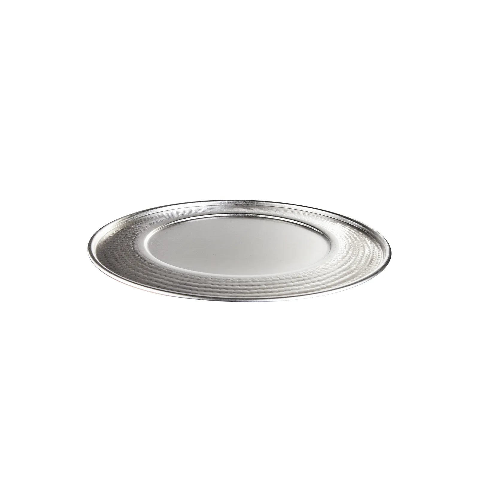 Karaca Home Moroc Supla Silver 33 Cm 300.21.02.019 -  Plates | كاراجا هوم موروك سوبلا فضي 33 سم - ebarza Furniture UAE | Shop Modern Furniture in Abu Dhabi & Dubai - مفروشات ايبازرا في الامارات | تسوق اثاث عصري وديكورات مميزة في دبي وابوظبي