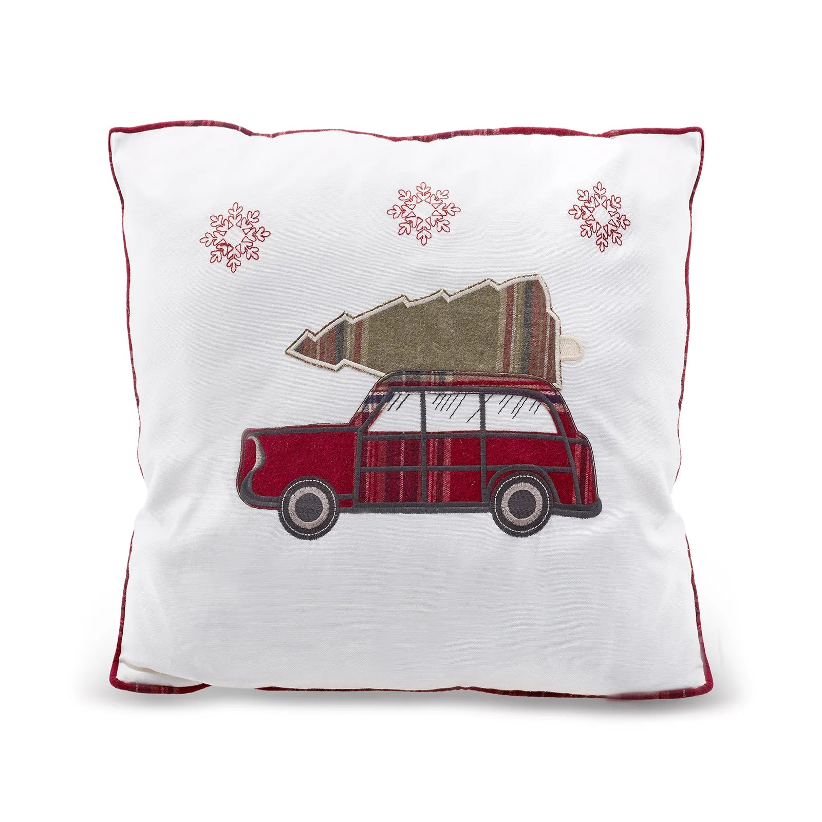 Karaca Home Woodland White Trolley Cozy Pillow 45X45 Cm 200.19.01.1023 -  Cushions | كاراجا هوم وسادة مريحة من وودلاند - ابيض ، 45*45 سم - ebarza Furniture UAE | Shop Modern Furniture in Abu Dhabi & Dubai - مفروشات ايبازرا في الامارات | تسوق اثاث عصري وديكورات مميزة في دبي وابوظبي