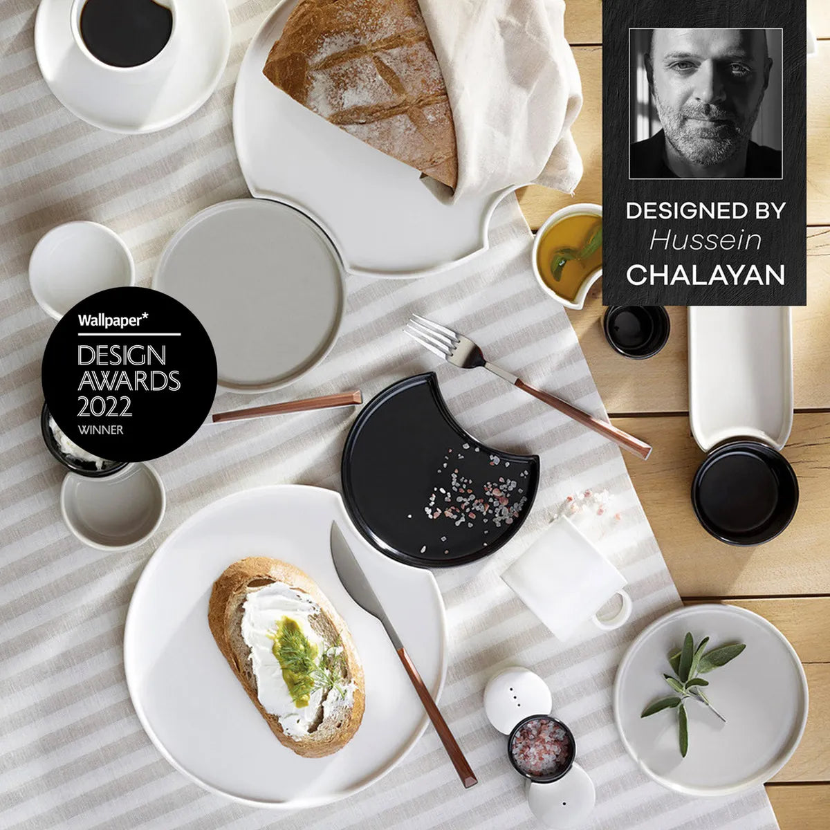 Karaca Hussein Chalayan Poly 28 Pieces 6 Person Porcelain Breakfast/Serving Set 153.03.06.1405 -  Breakfast Sets | كاراجا حسين جلايان بولي 28 قطعة 6 أفراد بورسلين الإفطار / مجموعة التقديم - ebarza Furniture UAE | Shop Modern Furniture in Abu Dhabi & Dubai - مفروشات ايبازرا في الامارات | تسوق اثاث عصري وديكورات مميزة في دبي وابوظبي