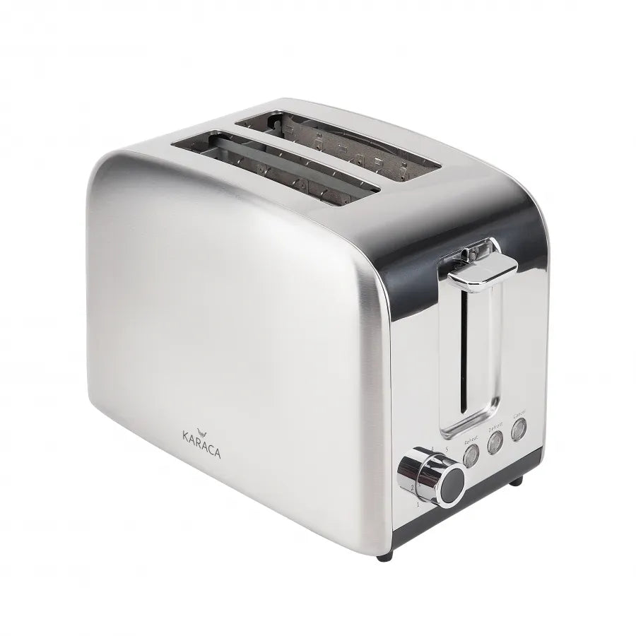 Karaca Inox Toaster 8501 153.01.06.4966 -  Kitchen Appliances | كاراجا محمصة خبز كهربائية 8501 - ebarza Furniture UAE | Shop Modern Furniture in Abu Dhabi & Dubai - مفروشات ايبازرا في الامارات | تسوق اثاث عصري وديكورات مميزة في دبي وابوظبي