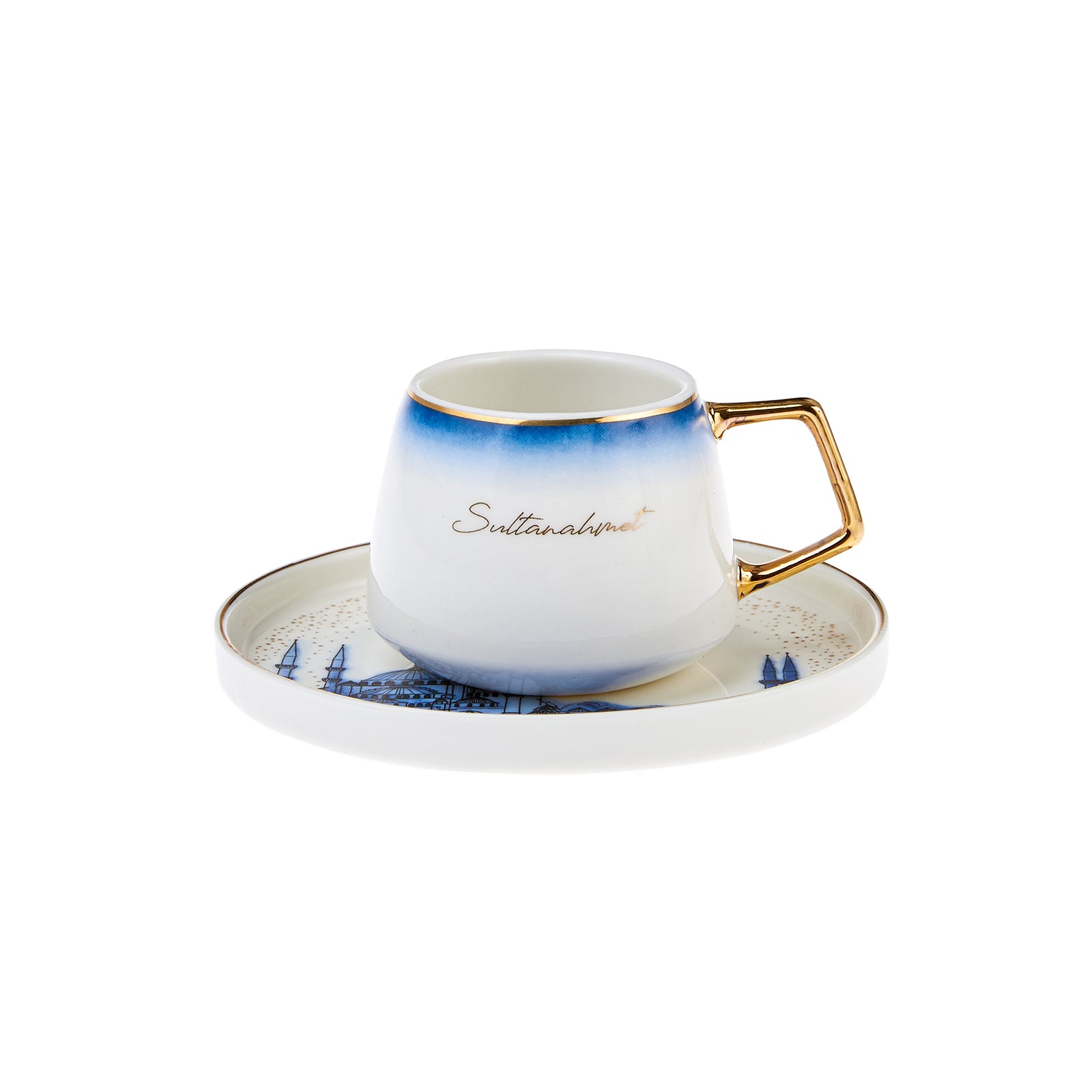 Karaca Istanbul 6 Person Coffee Cup Set 153.03.06.4473 -  Coffee Sets | طقم فناجين قهوة كاراجا اسطنبول 6 أفراد - ebarza Furniture UAE | Shop Modern Furniture in Abu Dhabi & Dubai - مفروشات ايبازرا في الامارات | تسوق اثاث عصري وديكورات مميزة في دبي وابوظبي